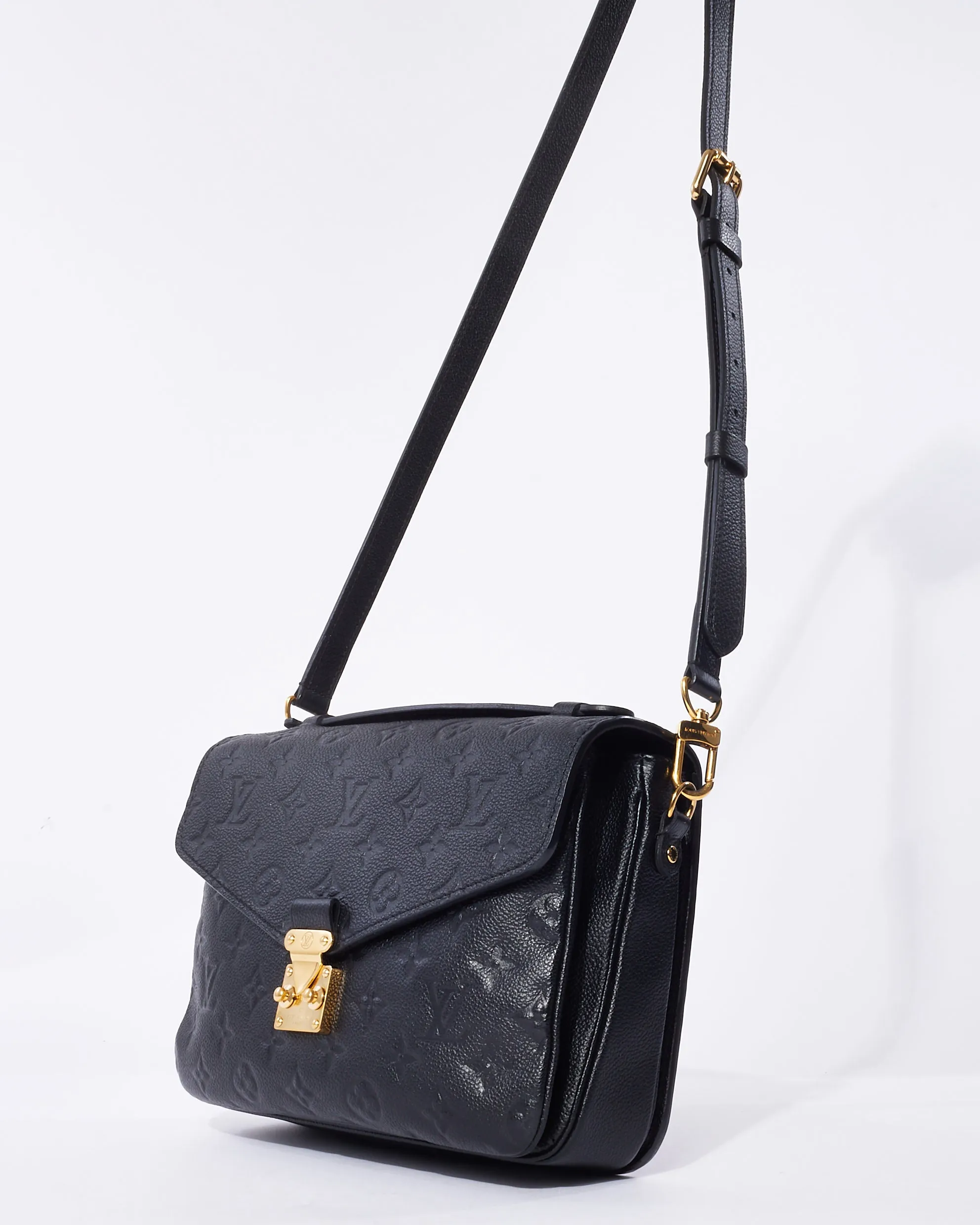 Louis Vuitton Black Empreinte Leather Pochette Metis