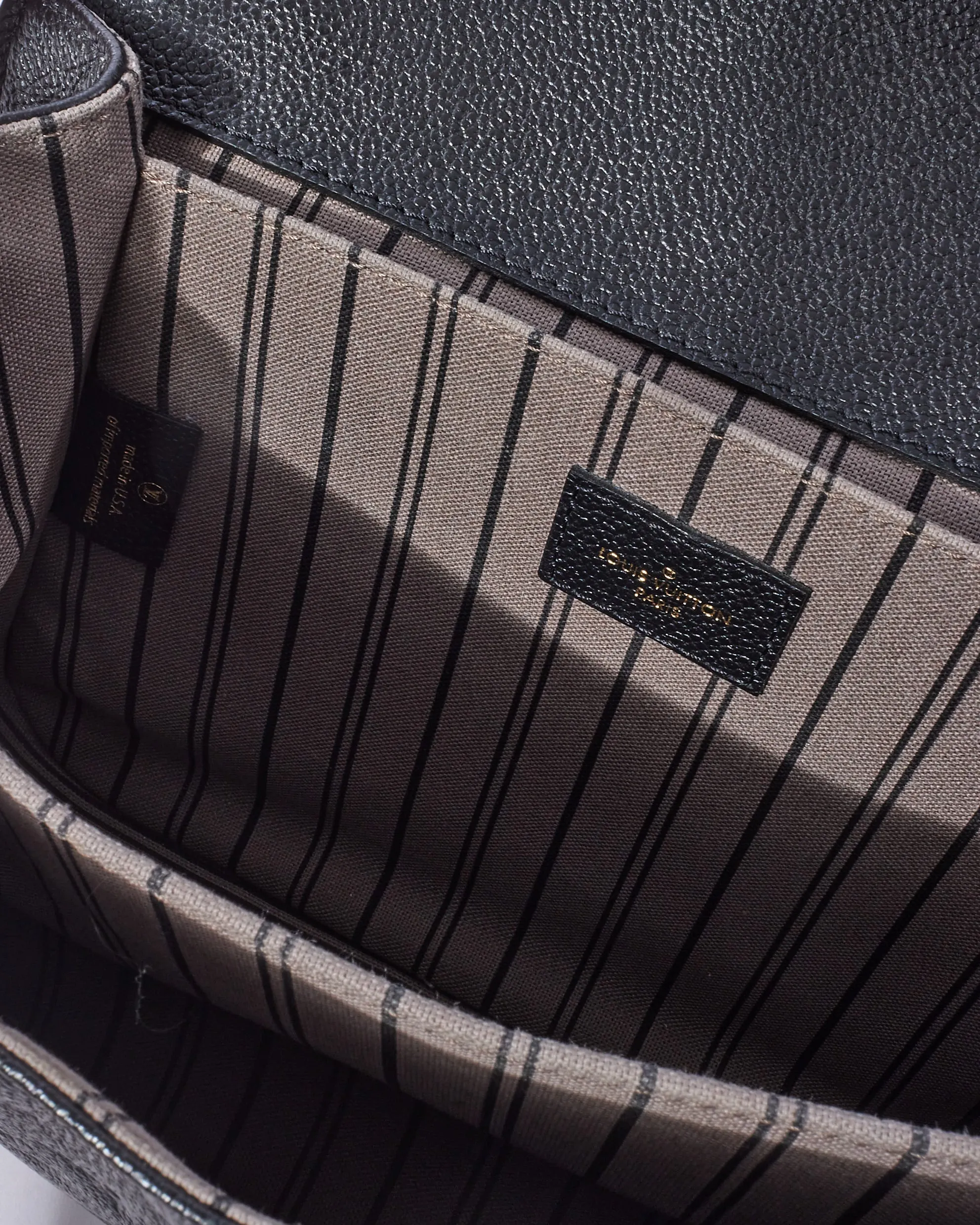 Louis Vuitton Black Empreinte Leather Pochette Metis
