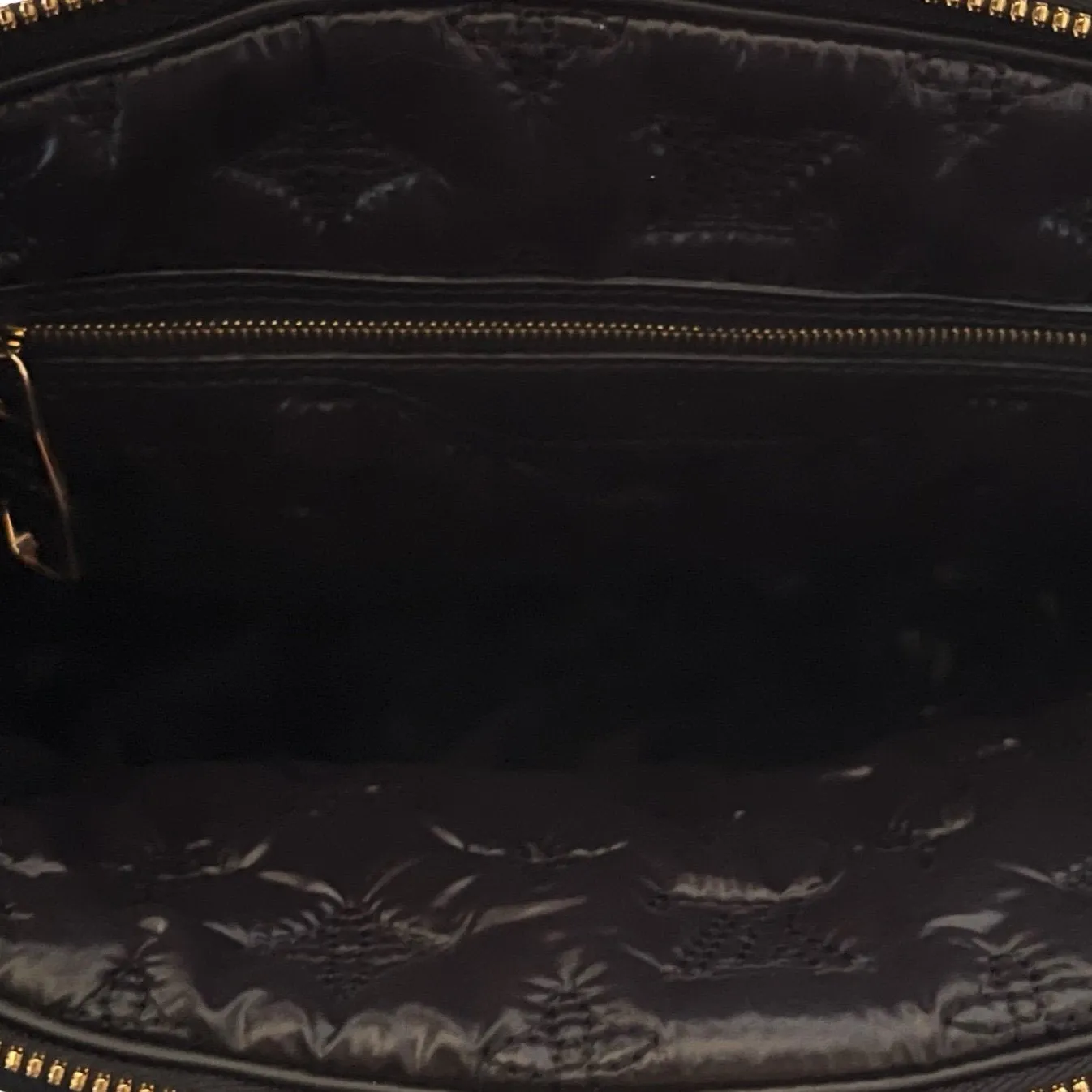 Louis Vuitton Black Monogram Kusama Vernis Top Handle Bag