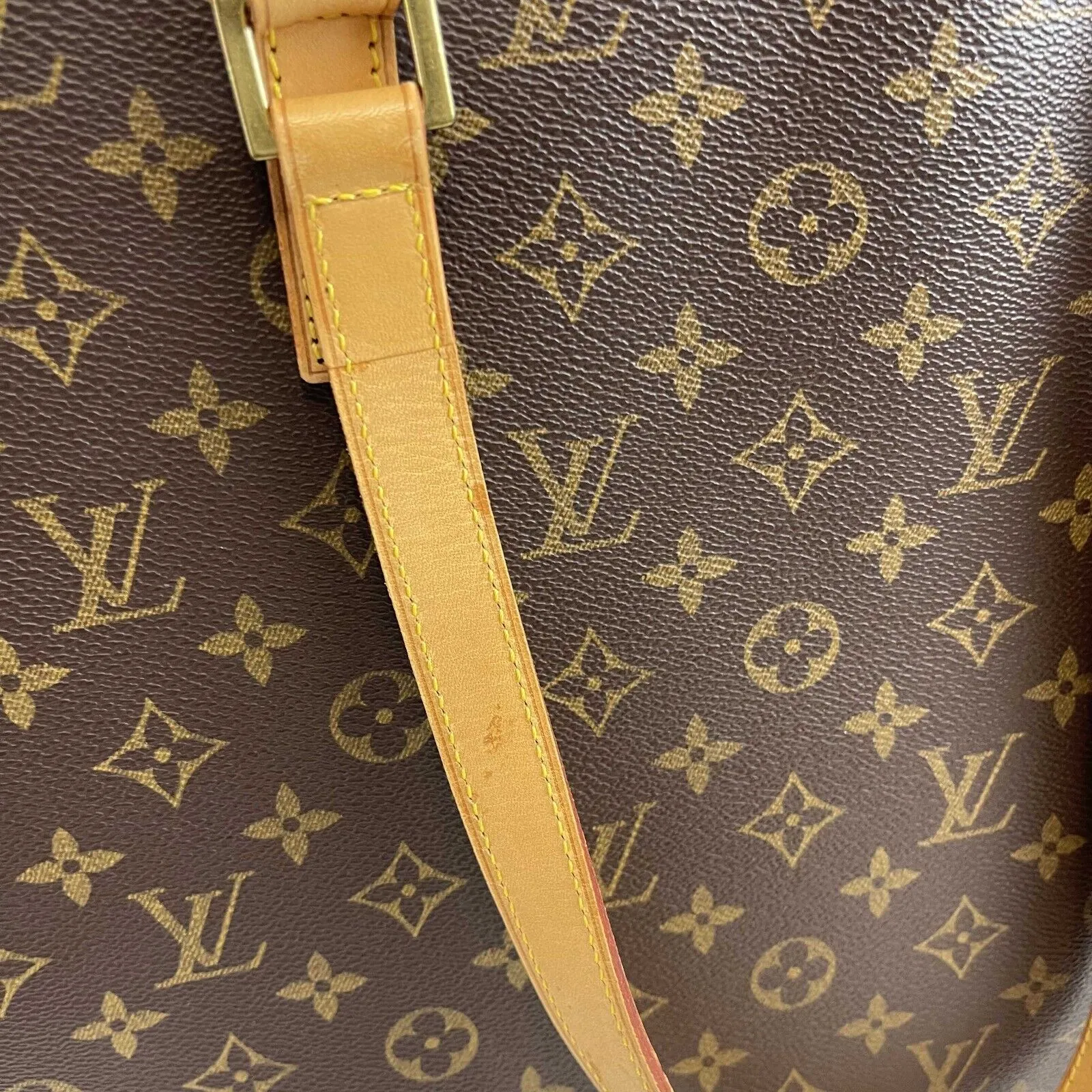Louis Vuitton Luco Monogram Canvas Tote Handbag Brown