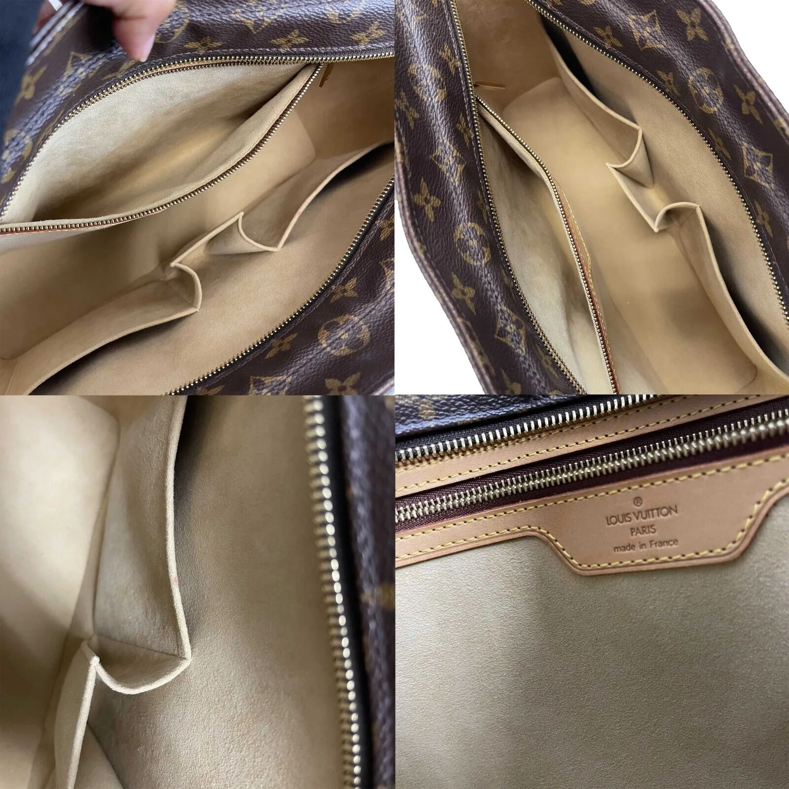 Louis Vuitton Luco Monogram Canvas Tote Handbag Brown