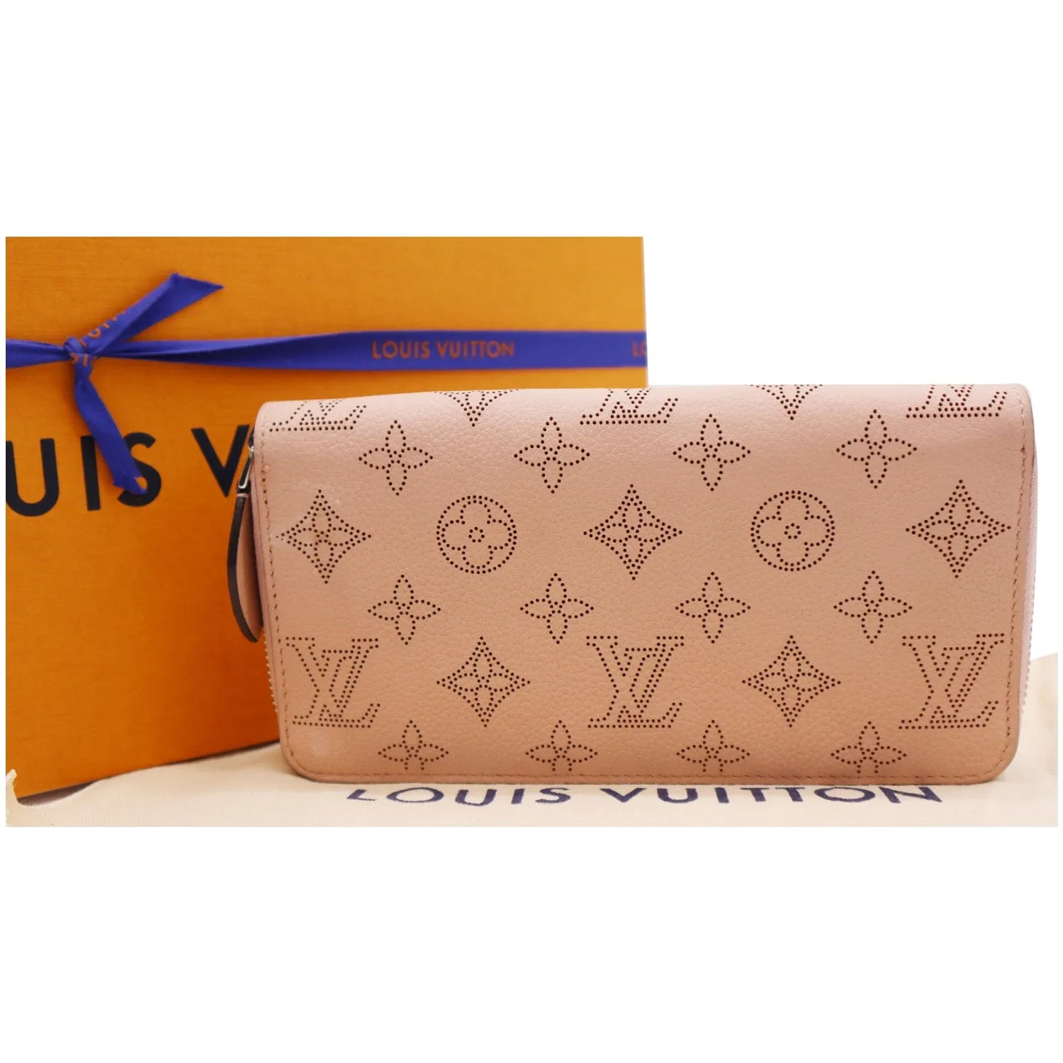 LOUIS VUITTON Mahina Leather Zippy Wallet Magnolia - 20% OFF