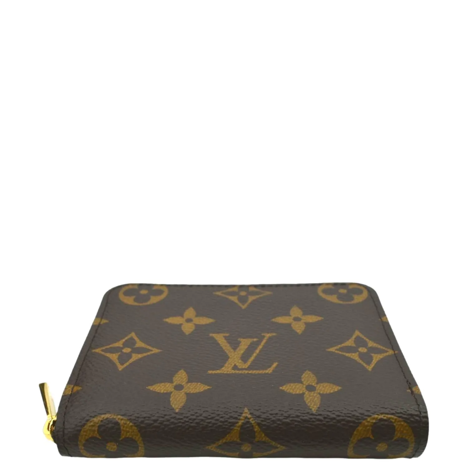 LOUIS VUITTON Monogram Canvas Zippy Coin Purse Brown