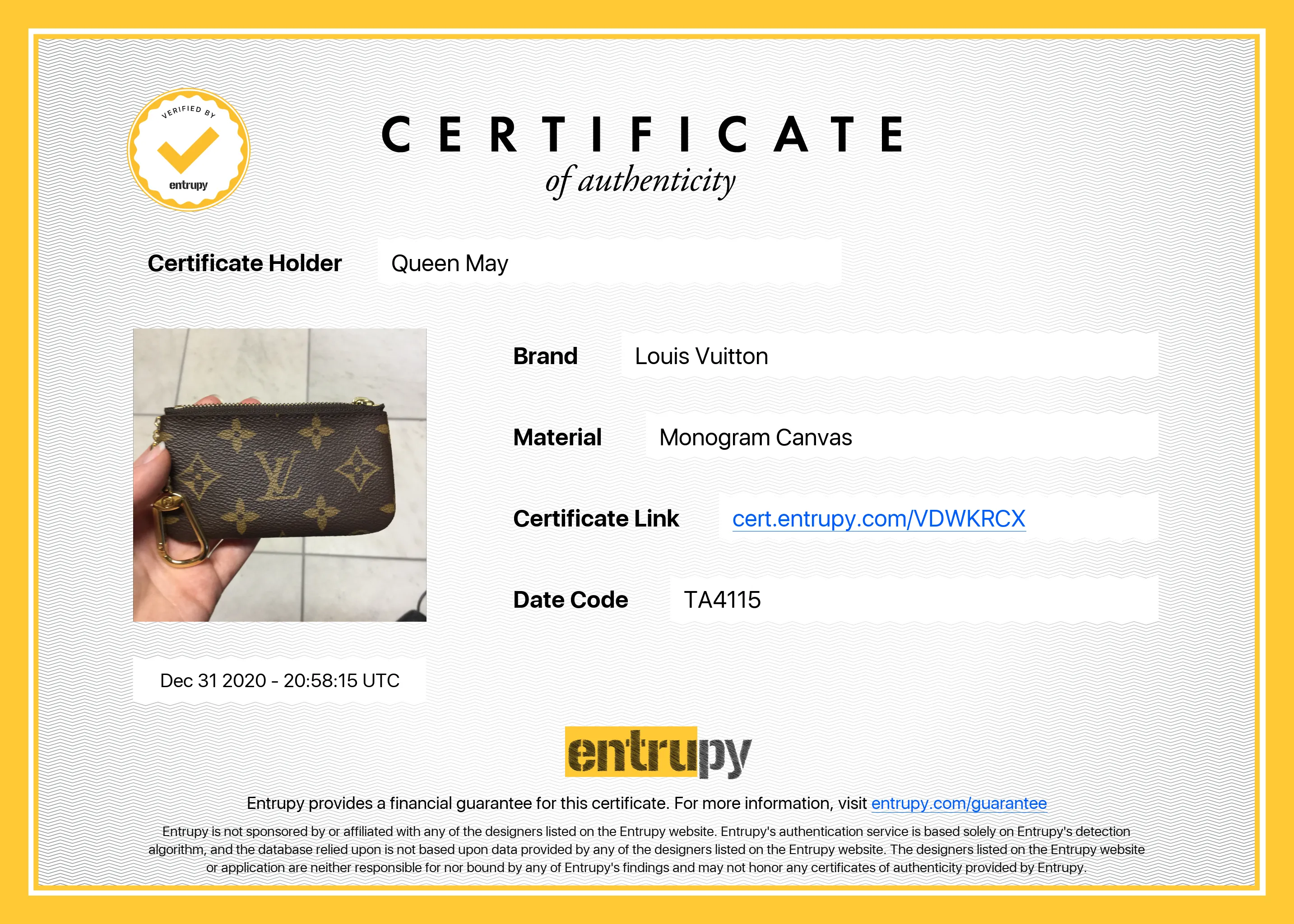 Louis Vuitton Monogram Key Pouch