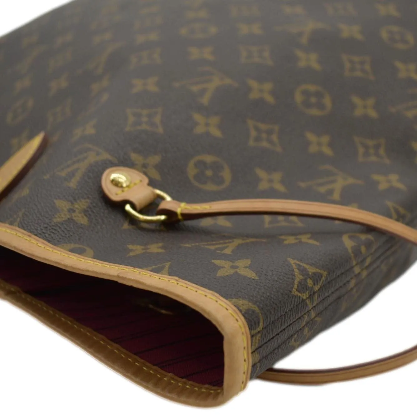 LOUIS VUITTON Neverfull GM Monogram Canvas Tote Bag Brown
