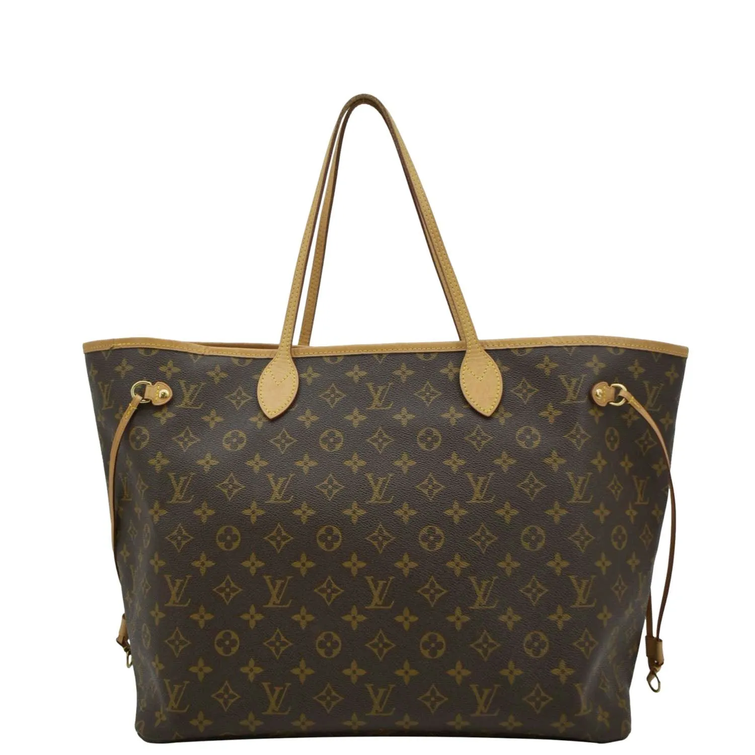 LOUIS VUITTON Neverfull GM Monogram Canvas Tote Bag Brown