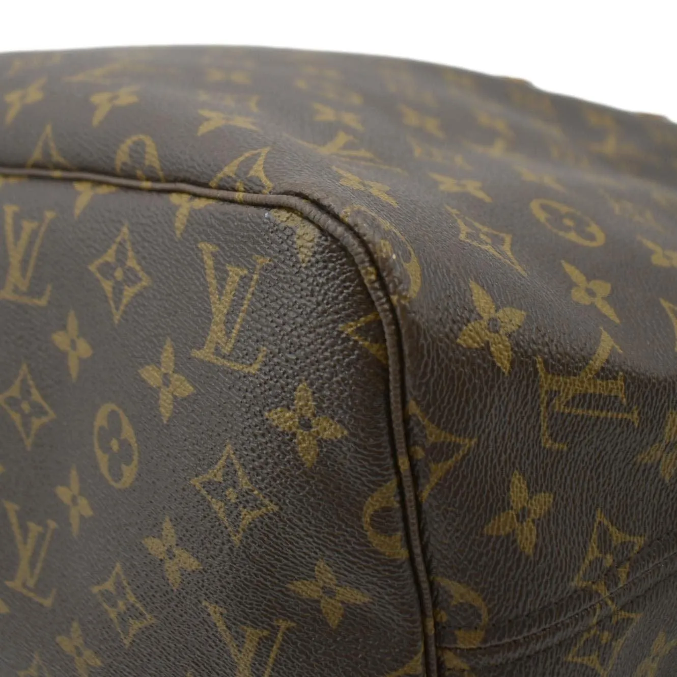 LOUIS VUITTON Neverfull GM Monogram Canvas Tote Bag Brown
