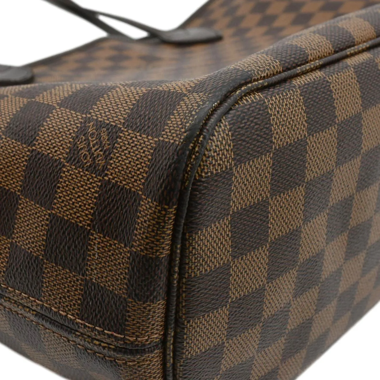 LOUIS VUITTON  Neverfull MM Damier Ebene Tote Bag Brown