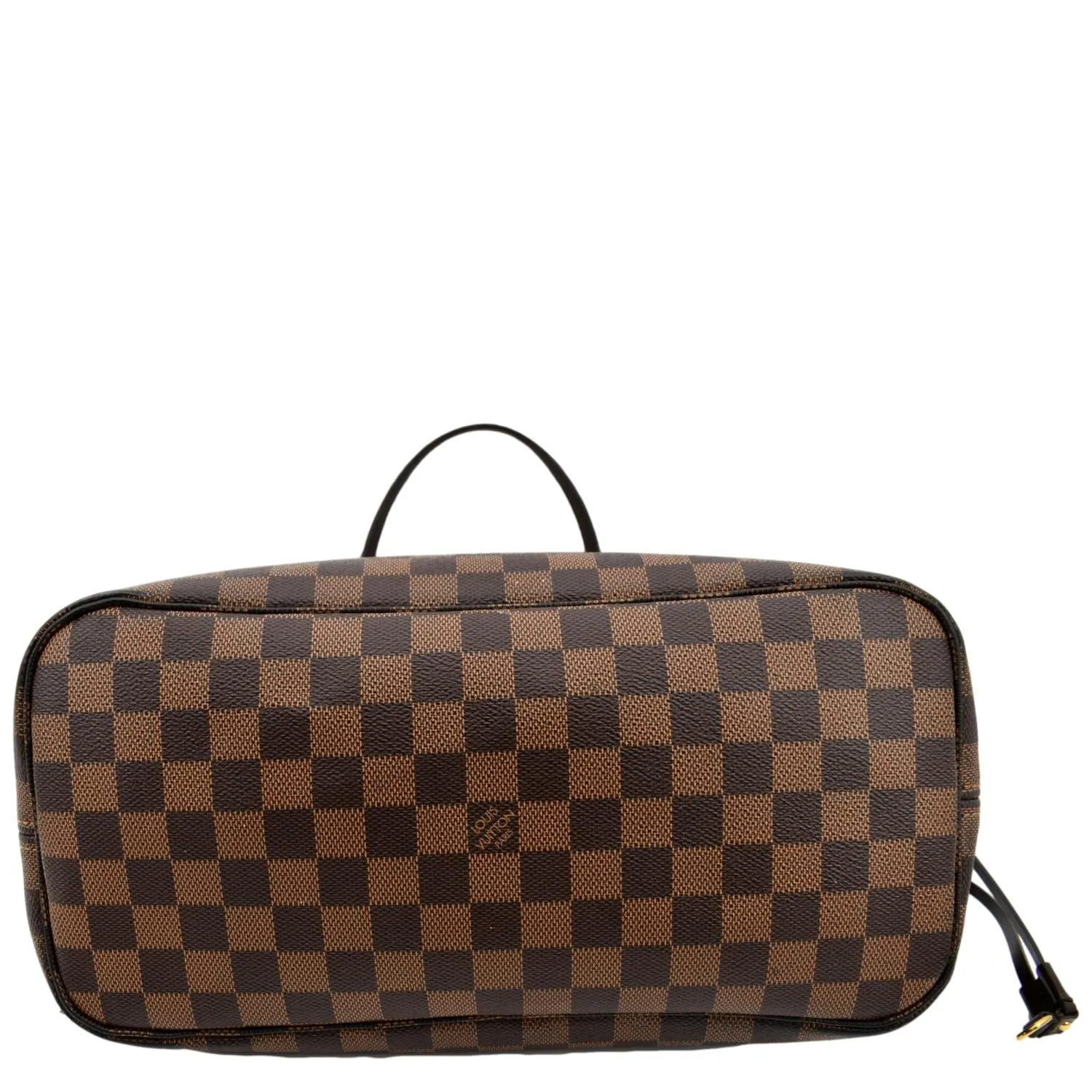 LOUIS VUITTON Neverfull MM Damier Ebene Tote Bag Brown