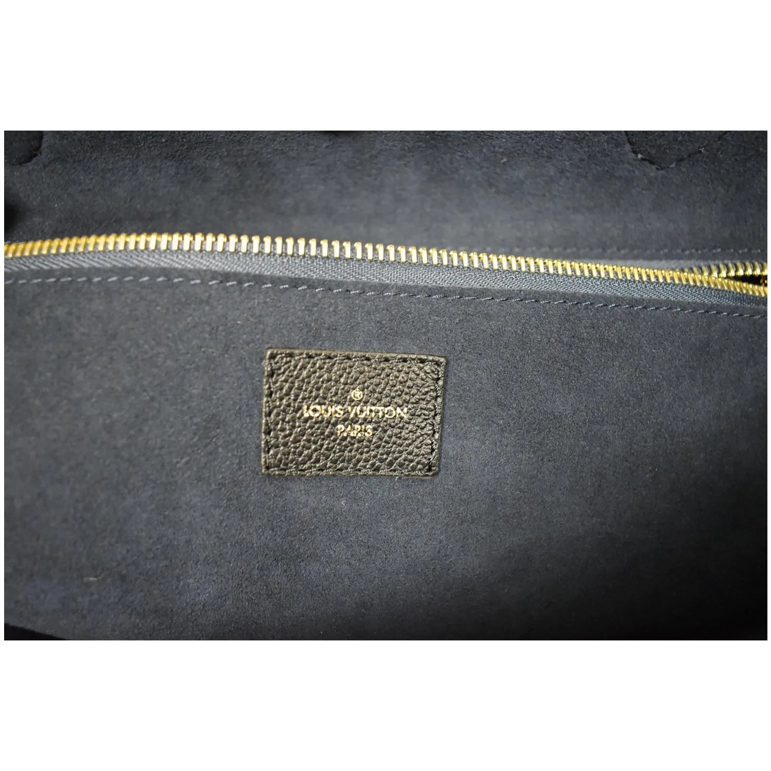 LOUIS VUITTON Neverfull MM Monogram Empreinte Tote Bag Black
