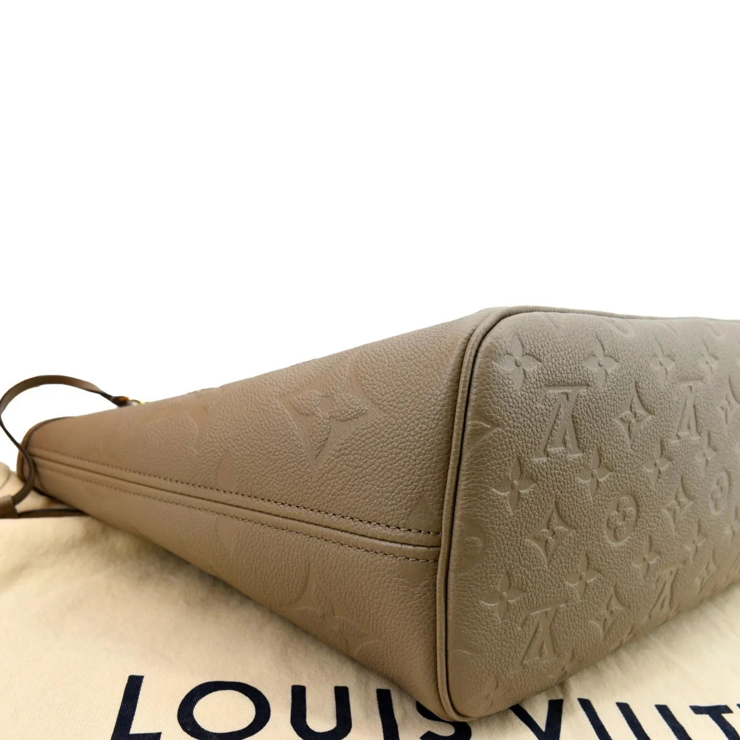 LOUIS VUITTON Neverfull MM Monogram Leather Tote Bag Tourterelle - New Year Deals