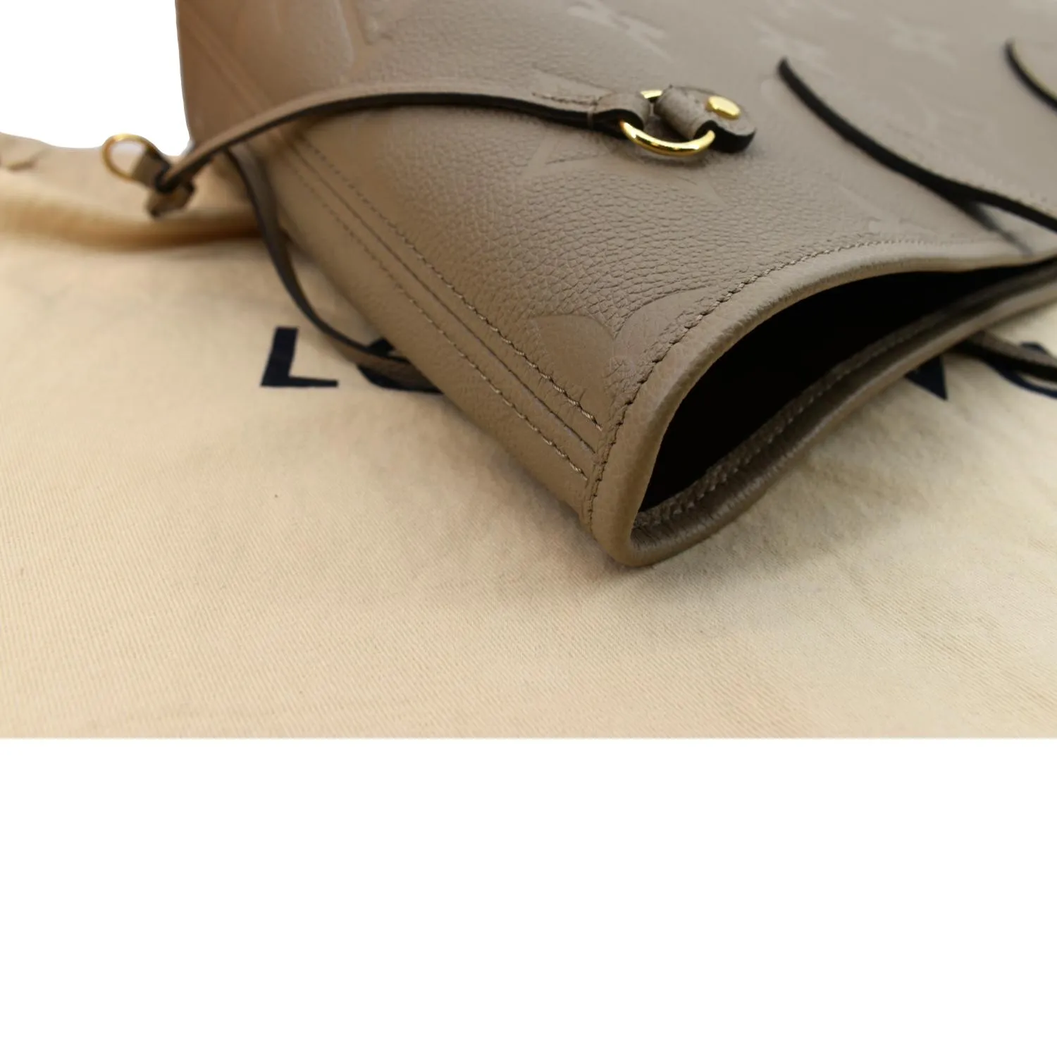 LOUIS VUITTON Neverfull MM Monogram Leather Tote Bag Tourterelle - New Year Deals