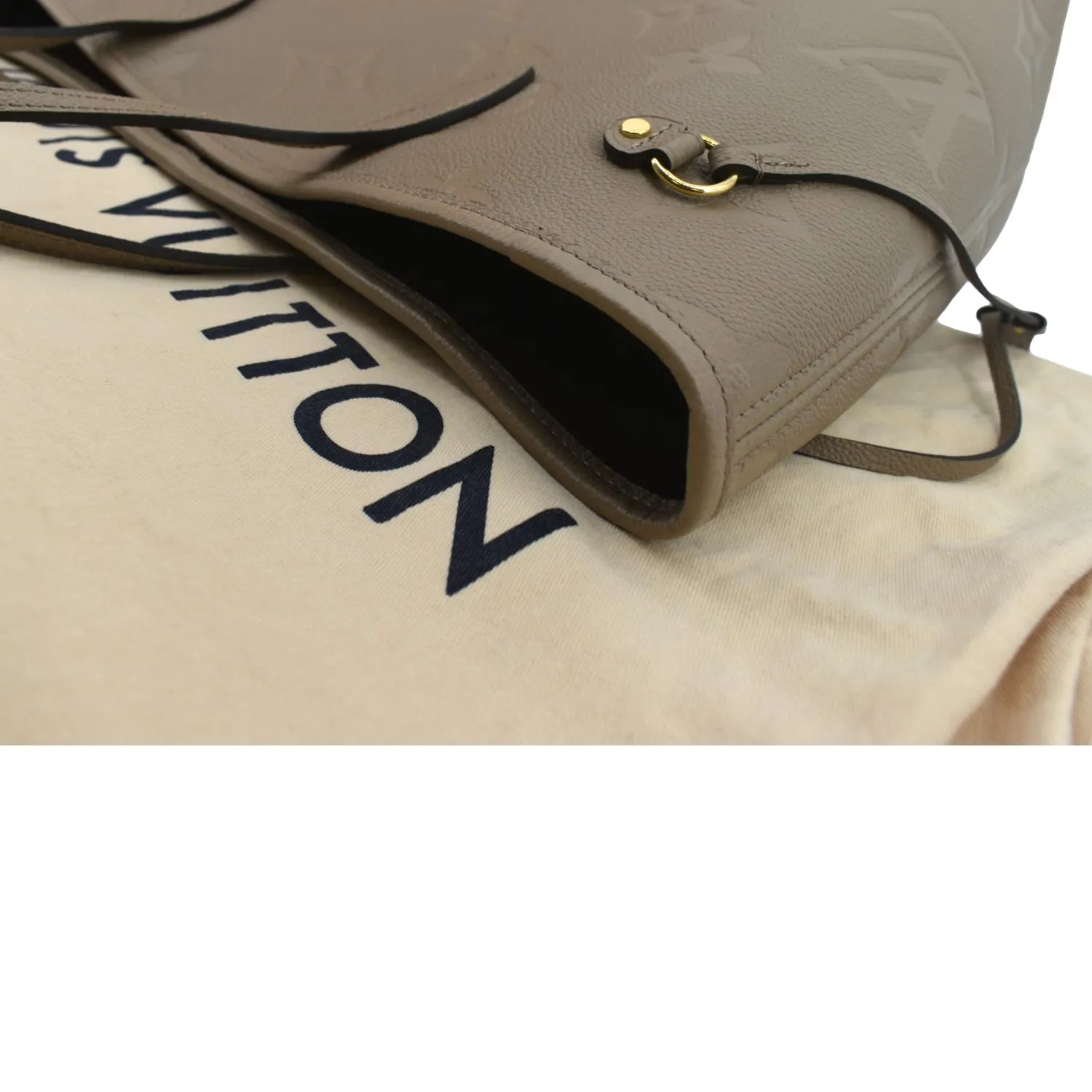 LOUIS VUITTON Neverfull MM Monogram Leather Tote Bag Tourterelle - New Year Deals