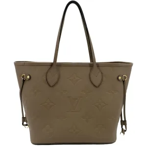 LOUIS VUITTON Neverfull MM Monogram Leather Tote Bag Tourterelle - New Year Deals