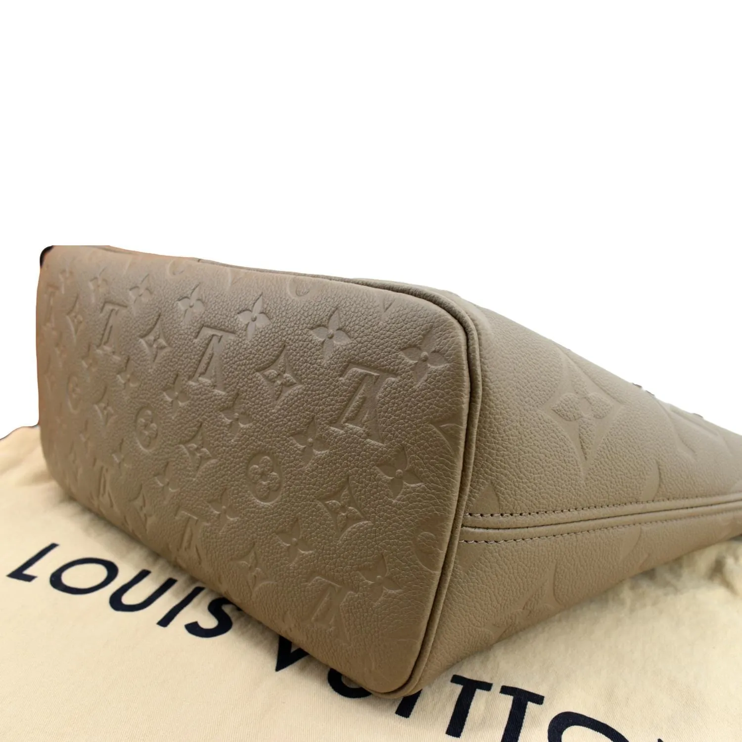 LOUIS VUITTON Neverfull MM Monogram Leather Tote Bag Tourterelle - New Year Deals