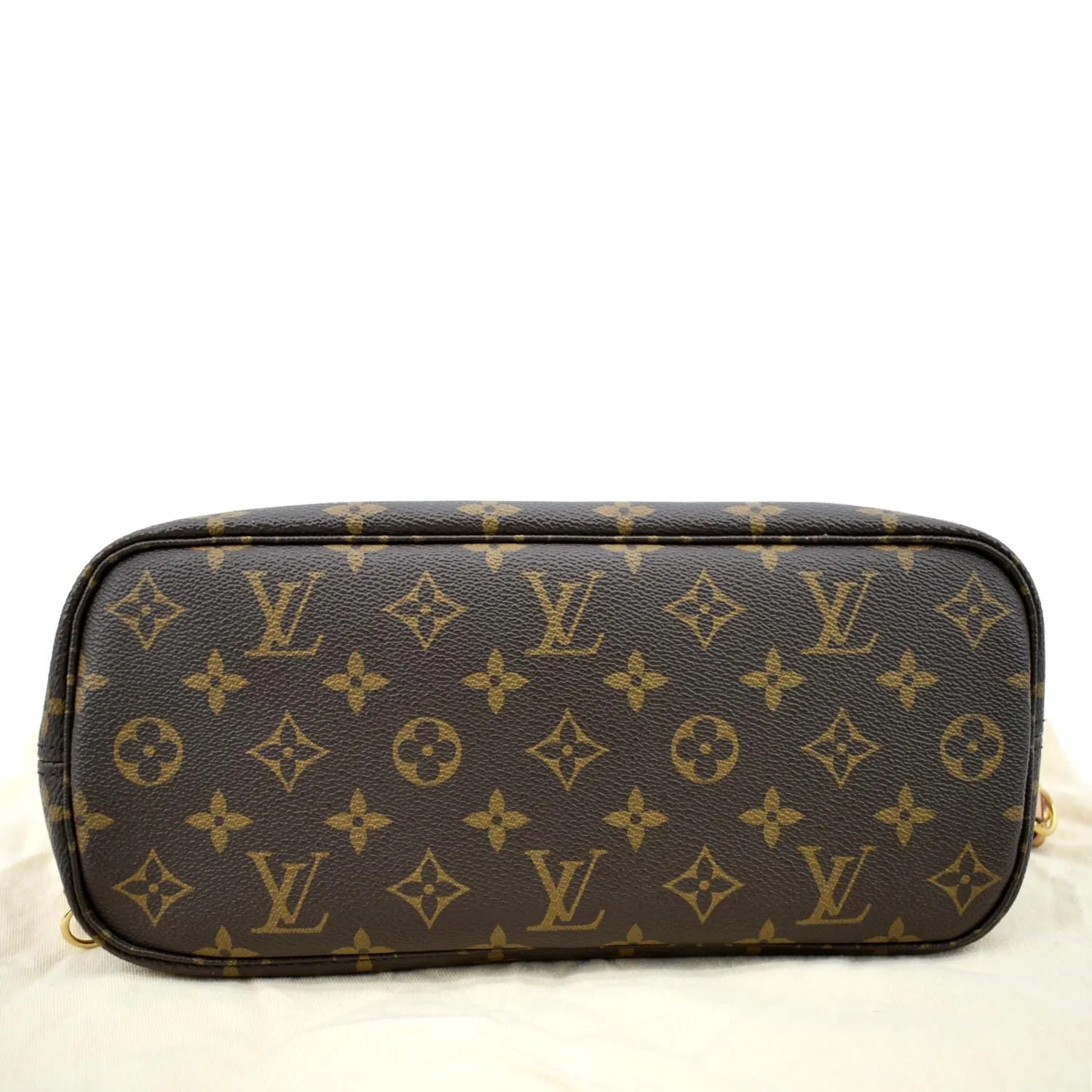 LOUIS VUITTON Neverfull PM Monogram Canvas Tote Bag Brown