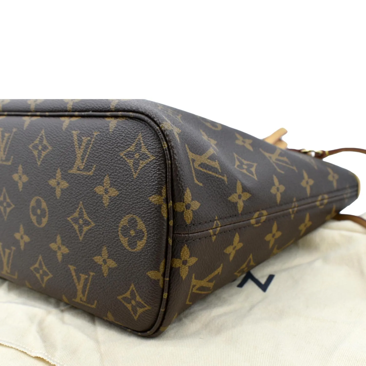 LOUIS VUITTON Neverfull PM Monogram Canvas Tote Bag Brown