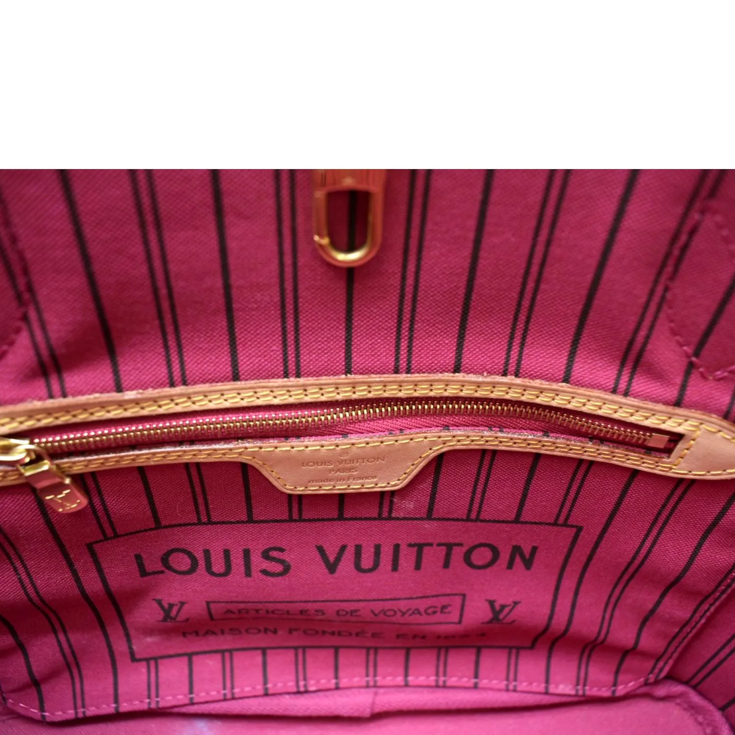 LOUIS VUITTON Neverfull PM Monogram Canvas Tote Bag Brown