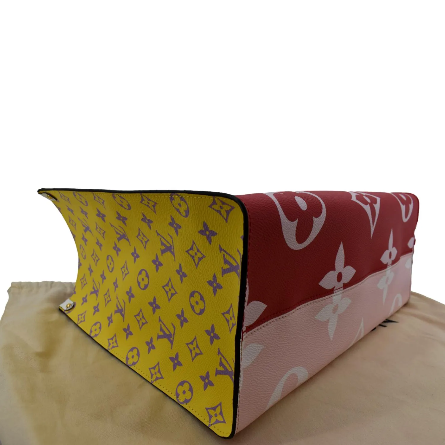 LOUIS VUITTON Onthego GM Limited Edition Giant Monogram Tote Bag Rouge Rose