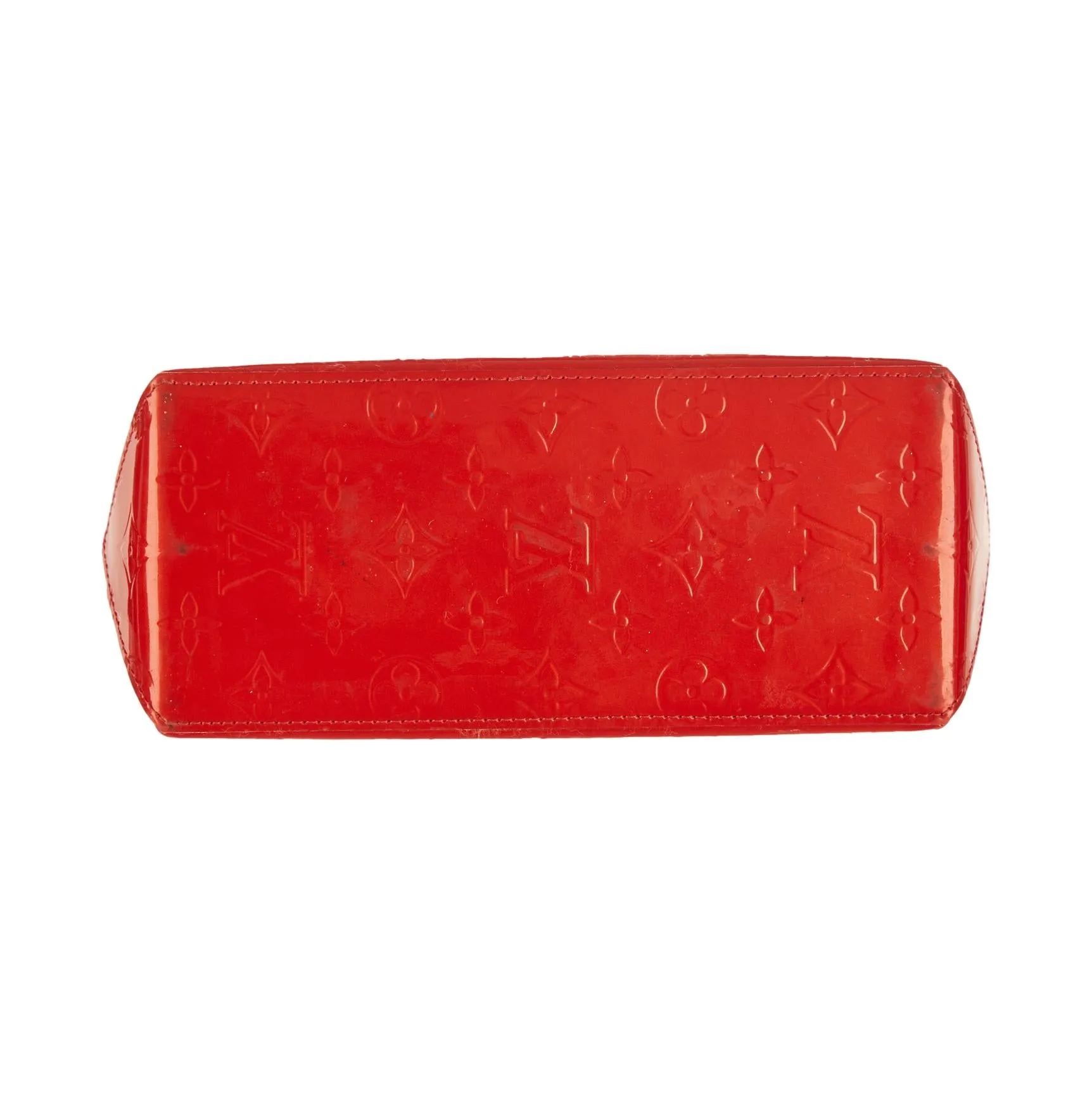 Louis Vuitton Red Monogram Vernis Top Handle Bag