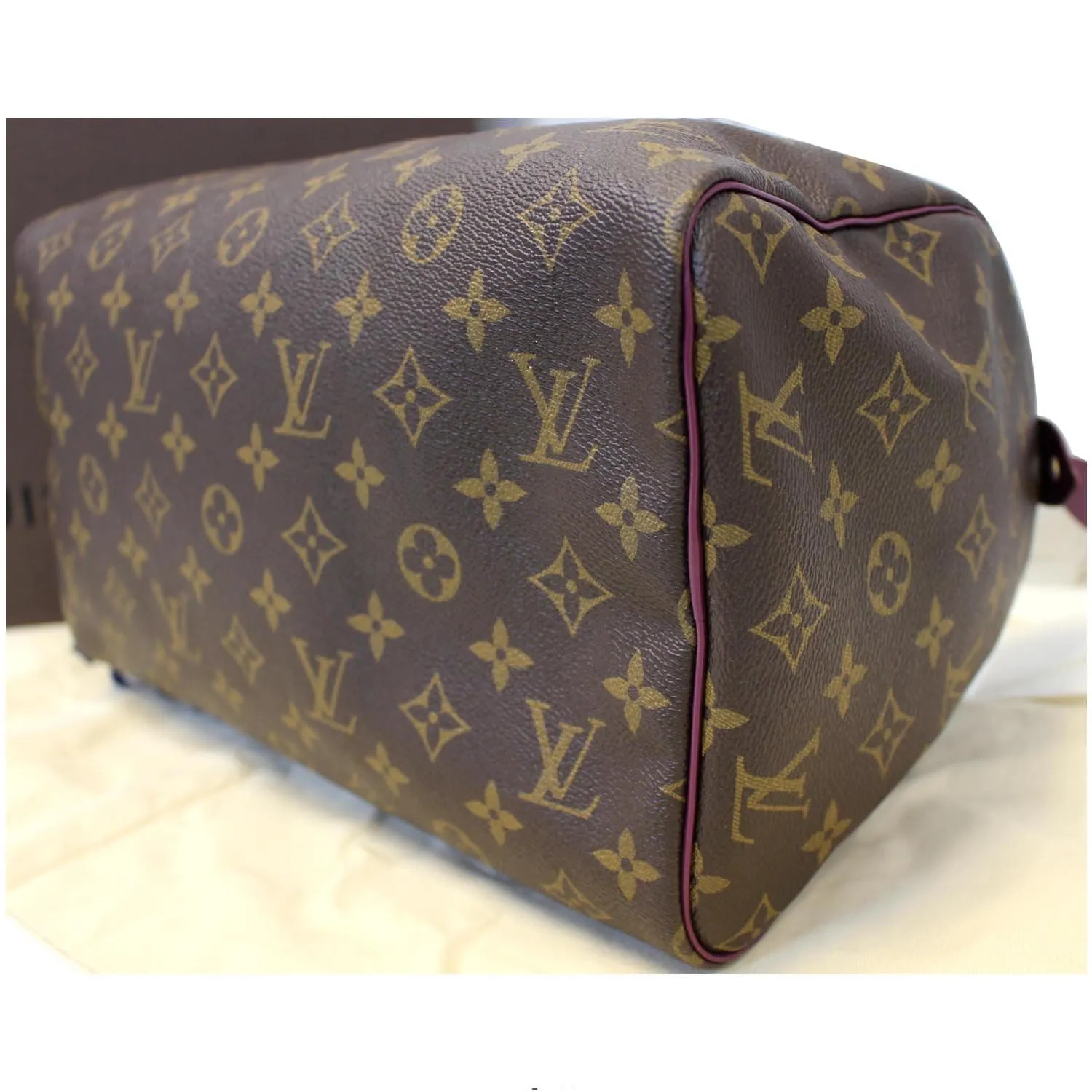 LOUIS VUITTON Totem Speedy 30 Monogram Canvas Satchel Bag