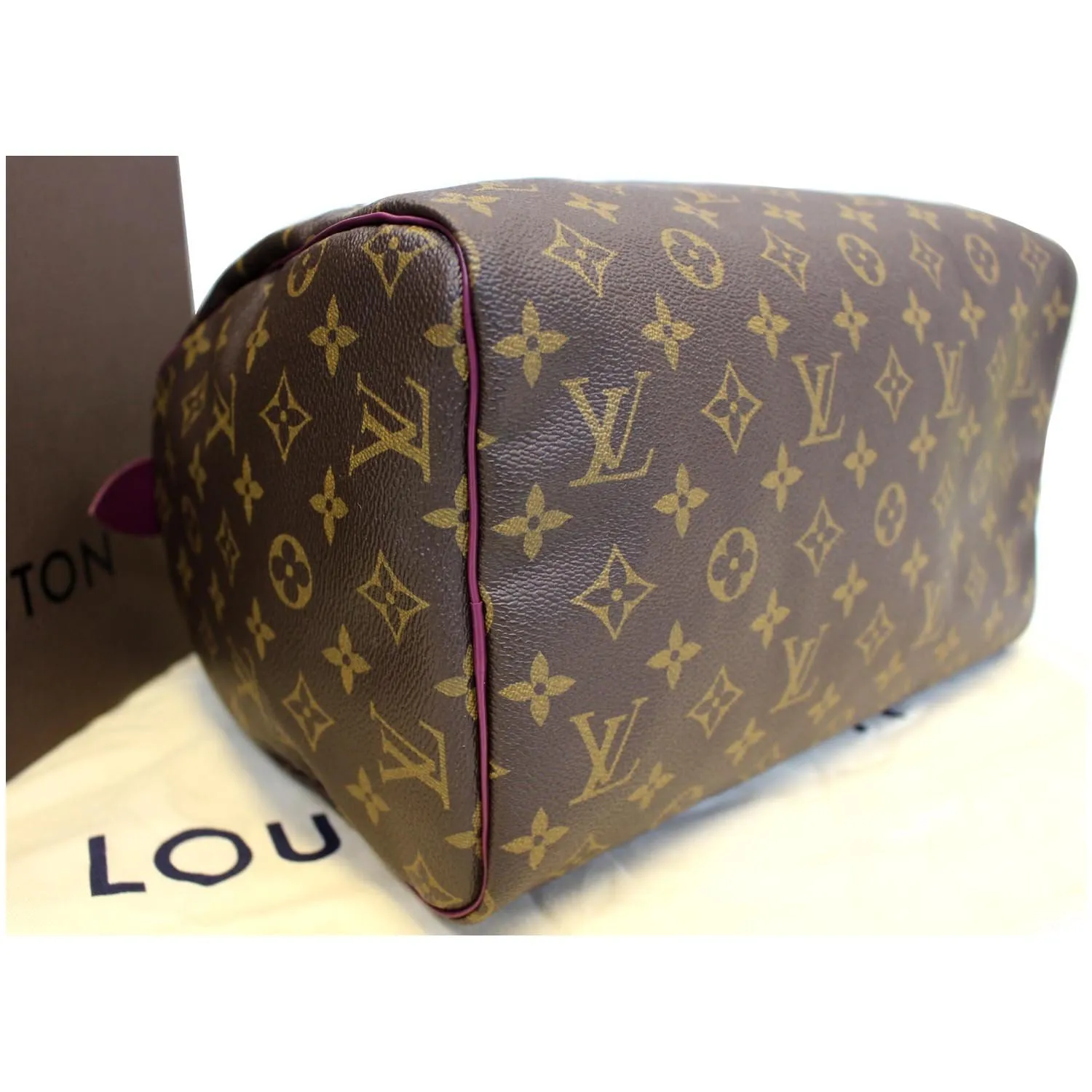 LOUIS VUITTON Totem Speedy 30 Monogram Canvas Satchel Bag