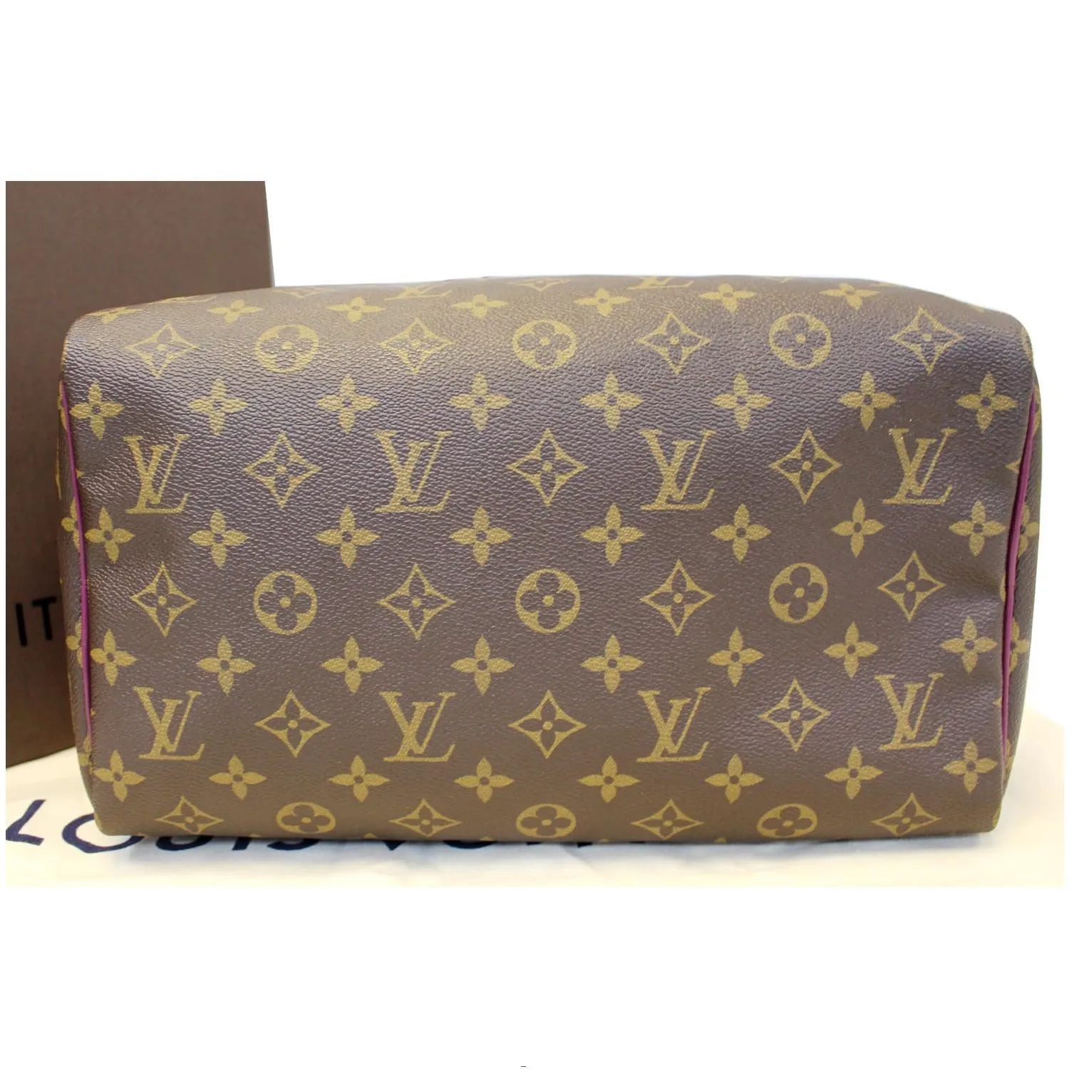 LOUIS VUITTON Totem Speedy 30 Monogram Canvas Satchel Bag