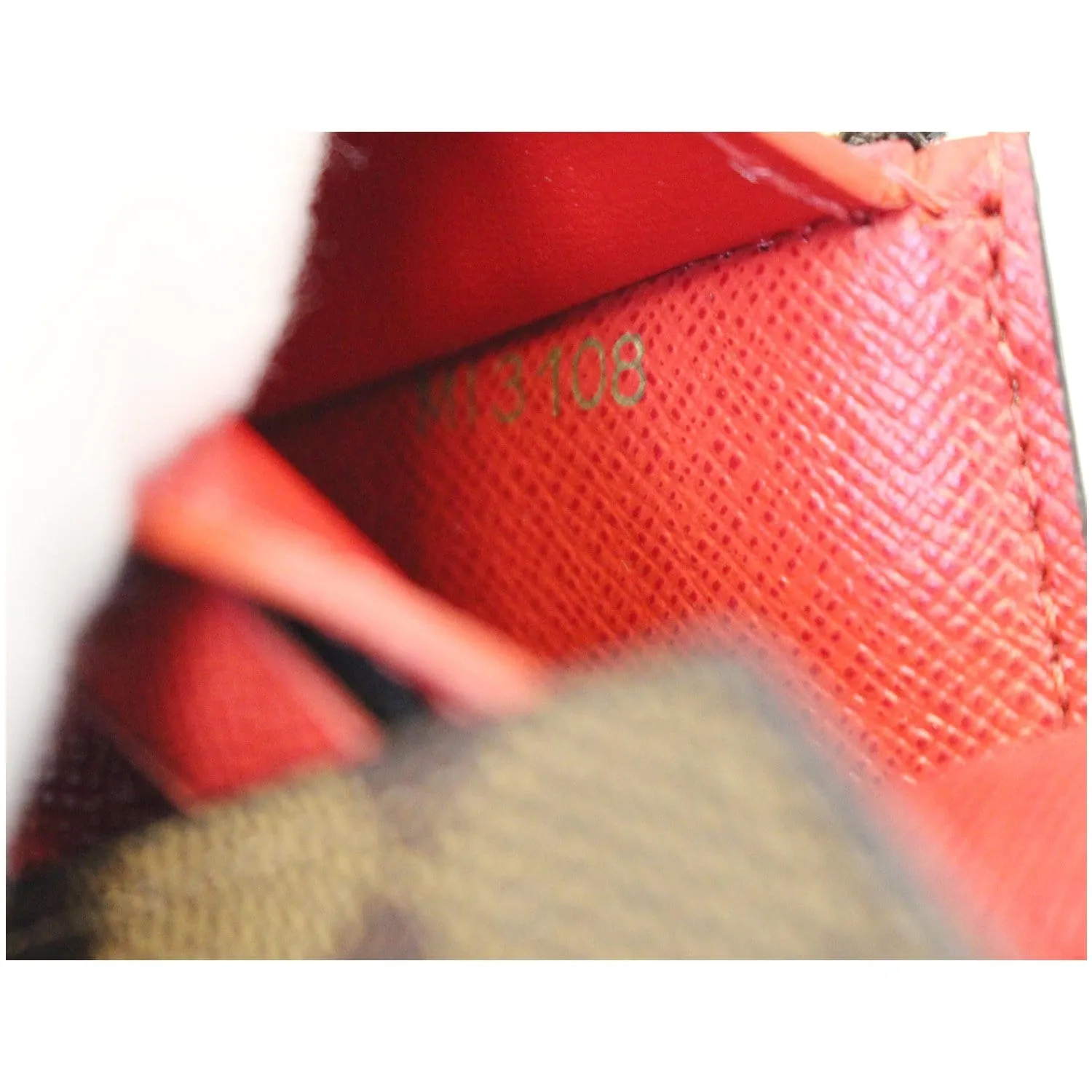 Louis Vuitton Victorine Damier Ebene Embroidery Wallet Brown