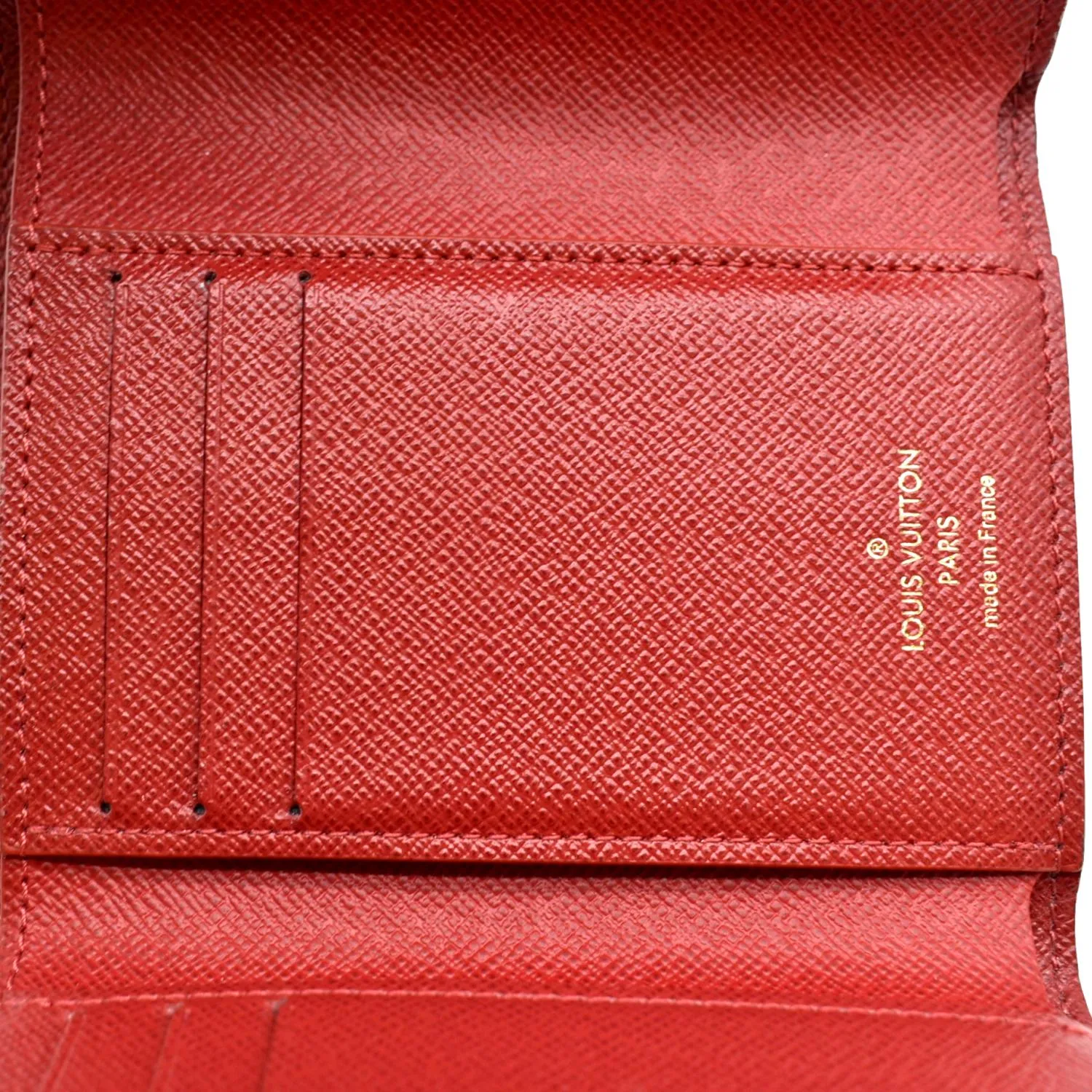 LOUIS VUITTON Victorine Damier Ebene Wallet Brown