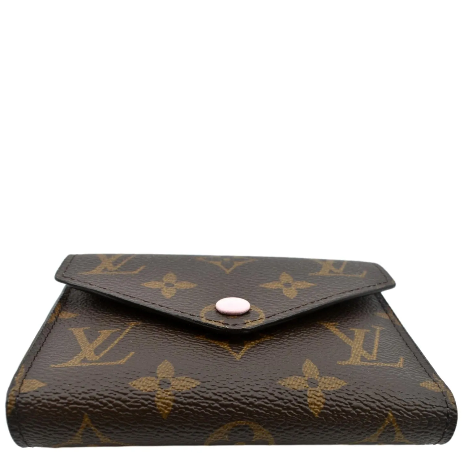 LOUIS VUITTON Victorine Monogram Canvas Wallet Rose Ballerina