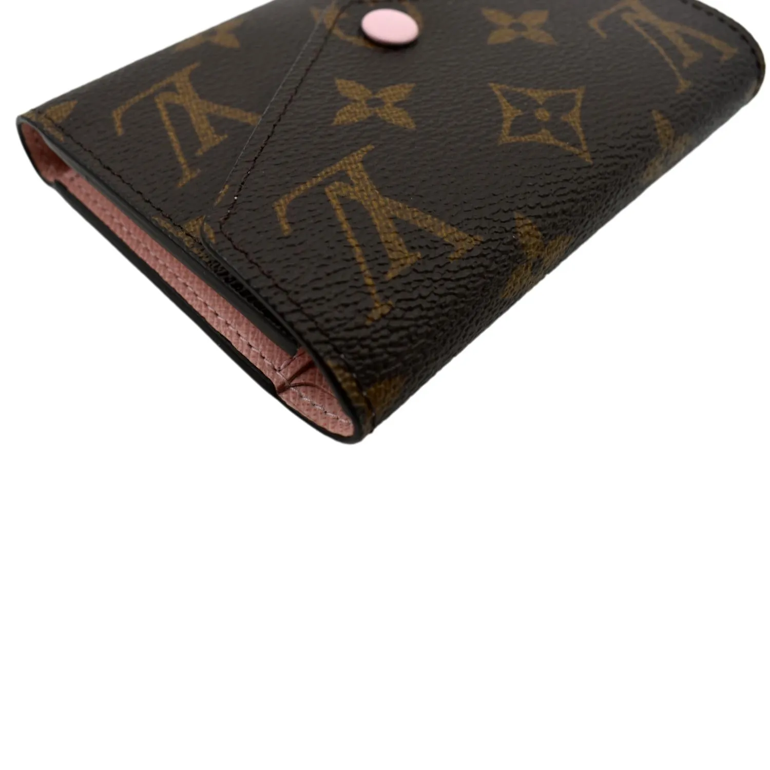 LOUIS VUITTON Victorine Monogram Canvas Wallet Rose Ballerina