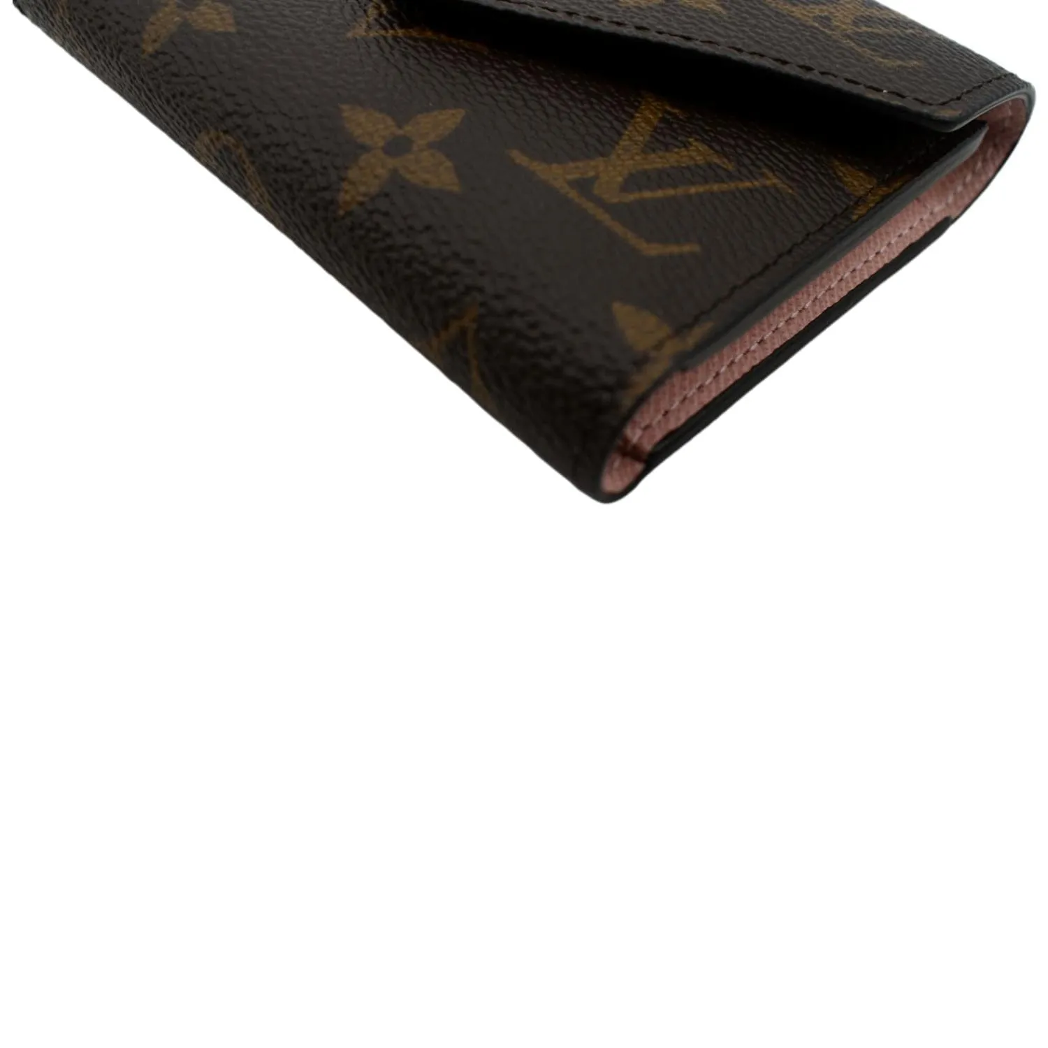 LOUIS VUITTON Victorine Monogram Canvas Wallet Rose Ballerina