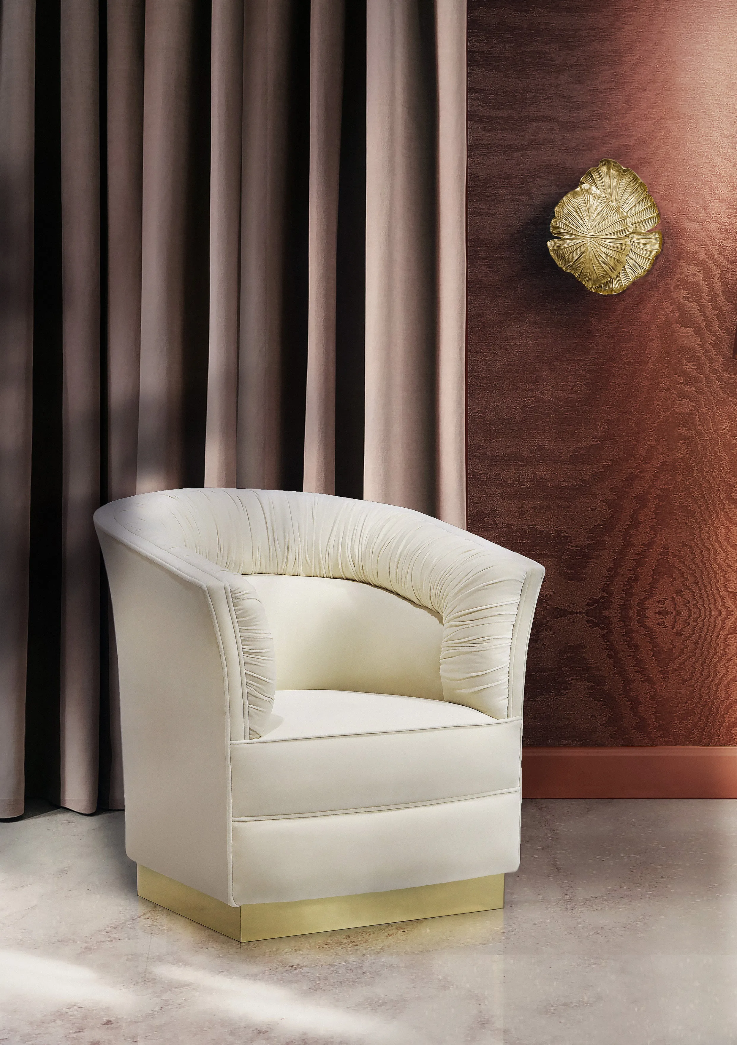 LOVELY ARMCHAIR (METAL BASE)