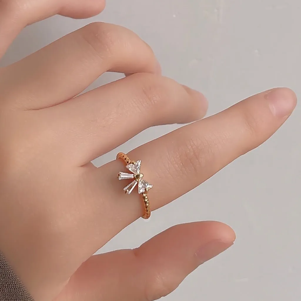 Lovely Bow Ring (Gold/Silver)
