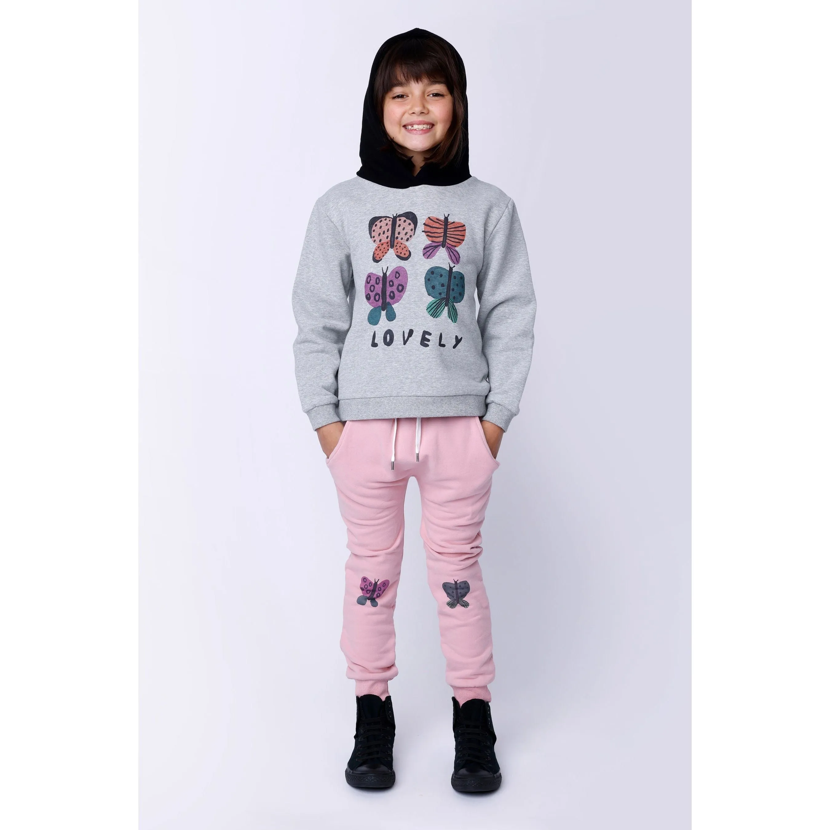 Lovely Butterflies Furry Hood