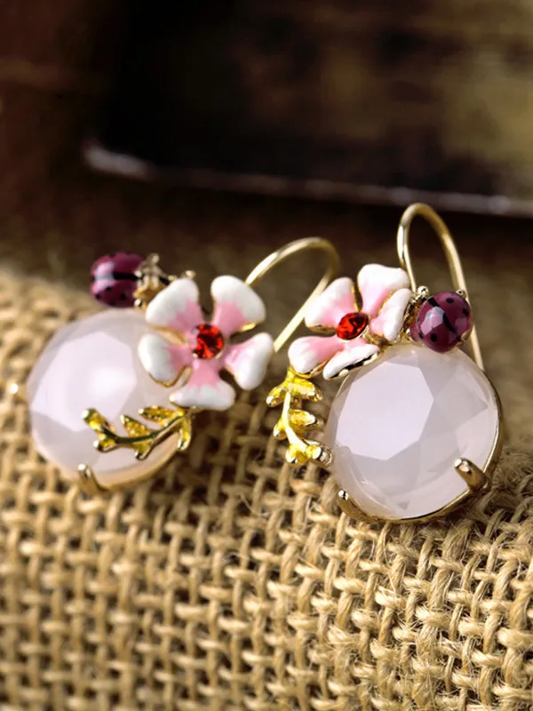 Lovely Flower Pattern Earrings