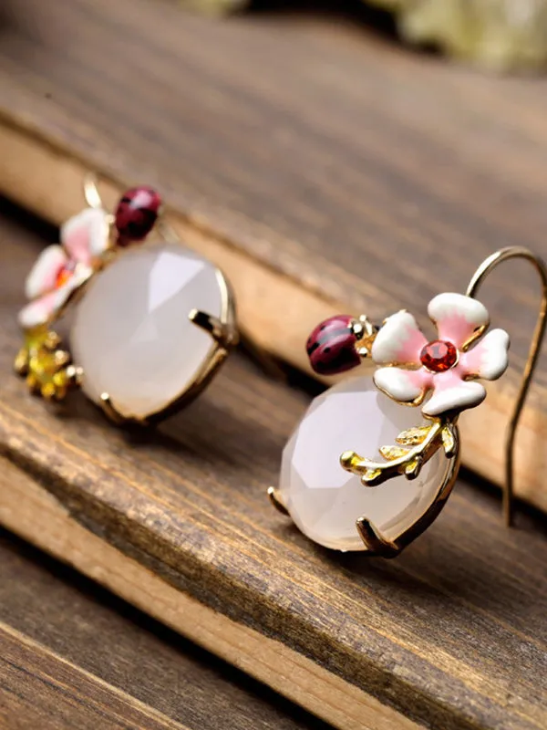 Lovely Flower Pattern Earrings
