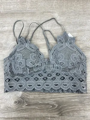 Lovely in Lace Bralette - Gray