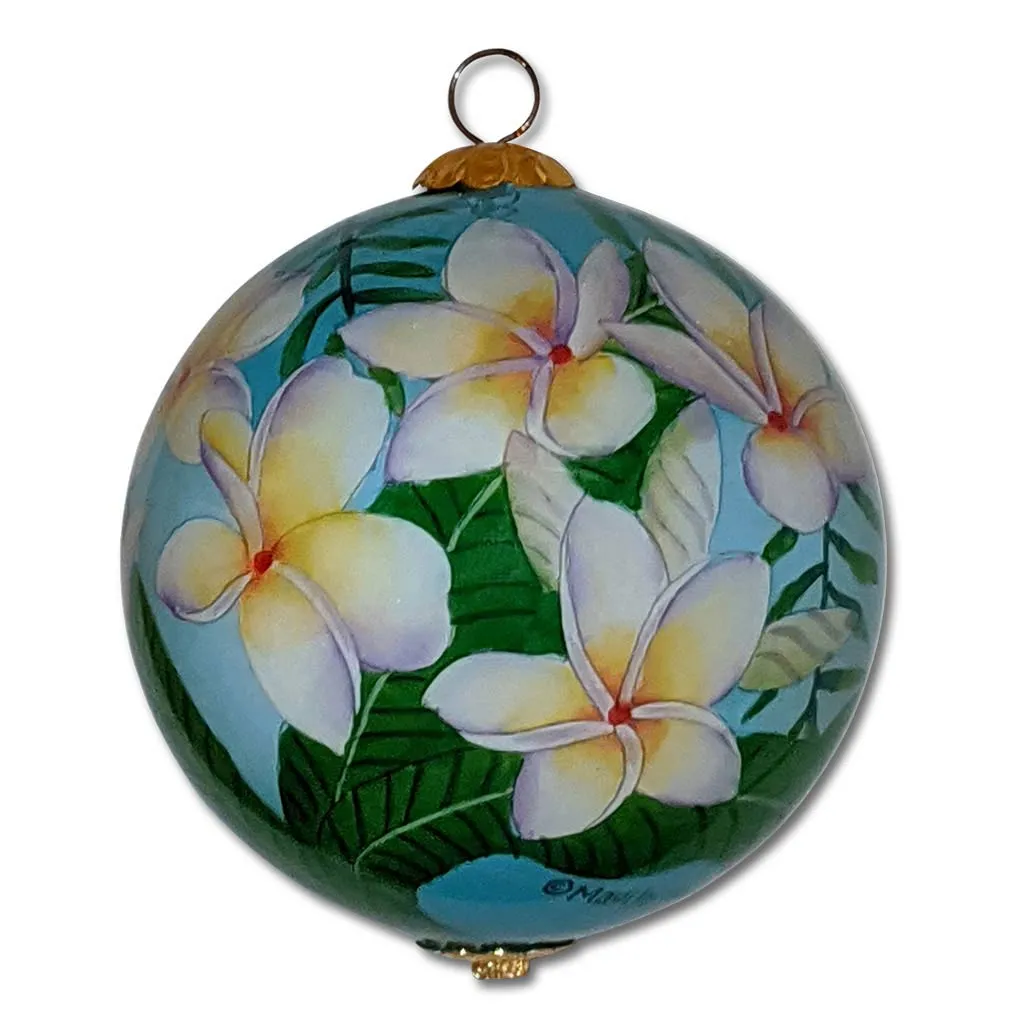 Lovely Plumeria Hawaii Ornament