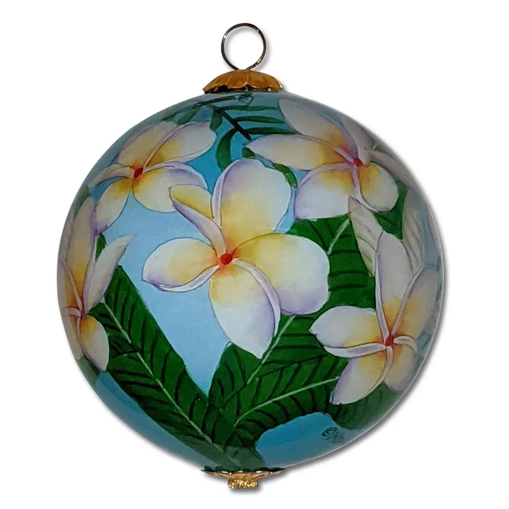 Lovely Plumeria Hawaii Ornament