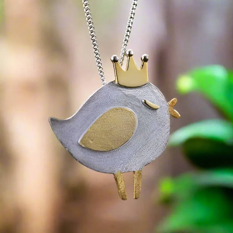 Lovely Princess Bird Pendant