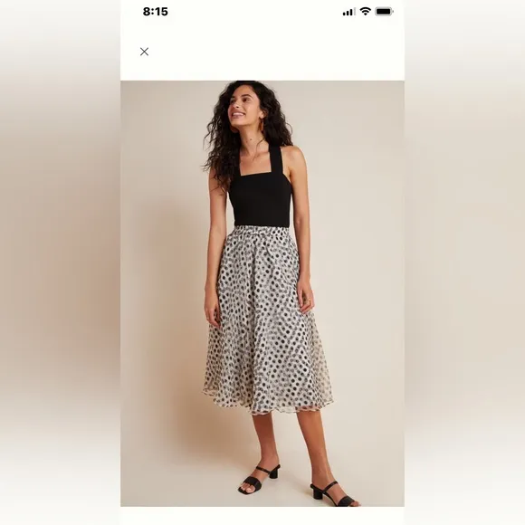 Lovely summer polka dot skirt.