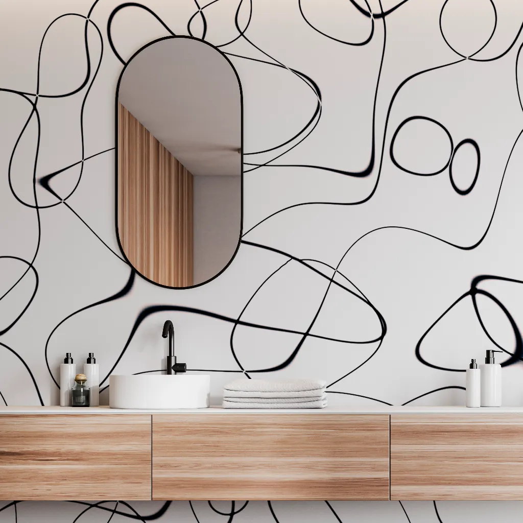 Lovely Swirls Wallpaper Mural