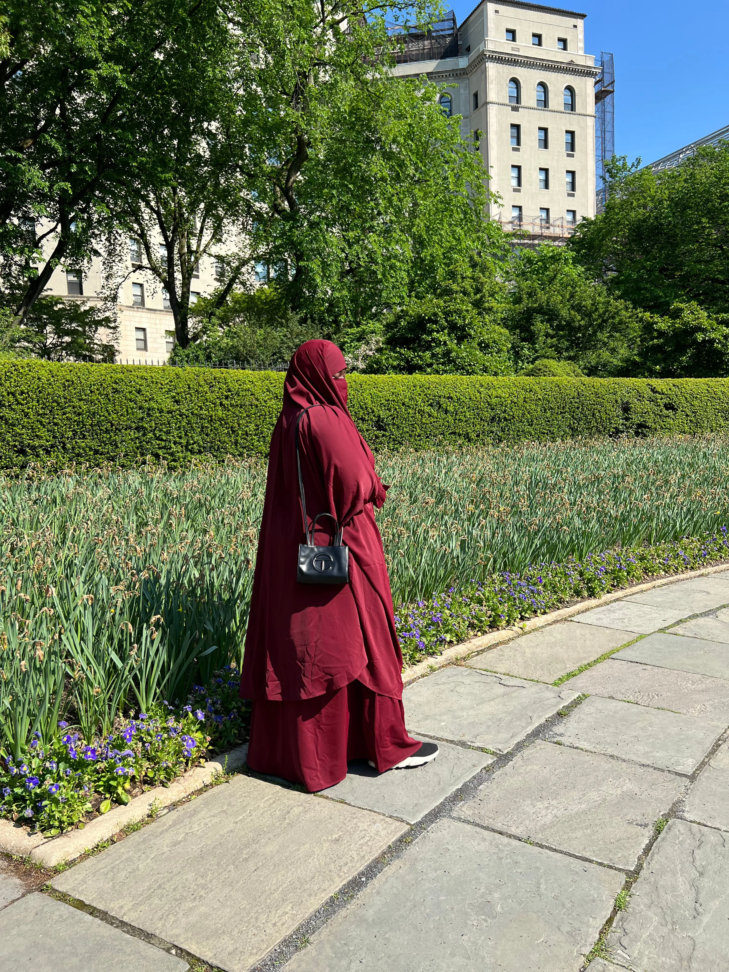 Luxury 2 pieces jilbabs - Maroon