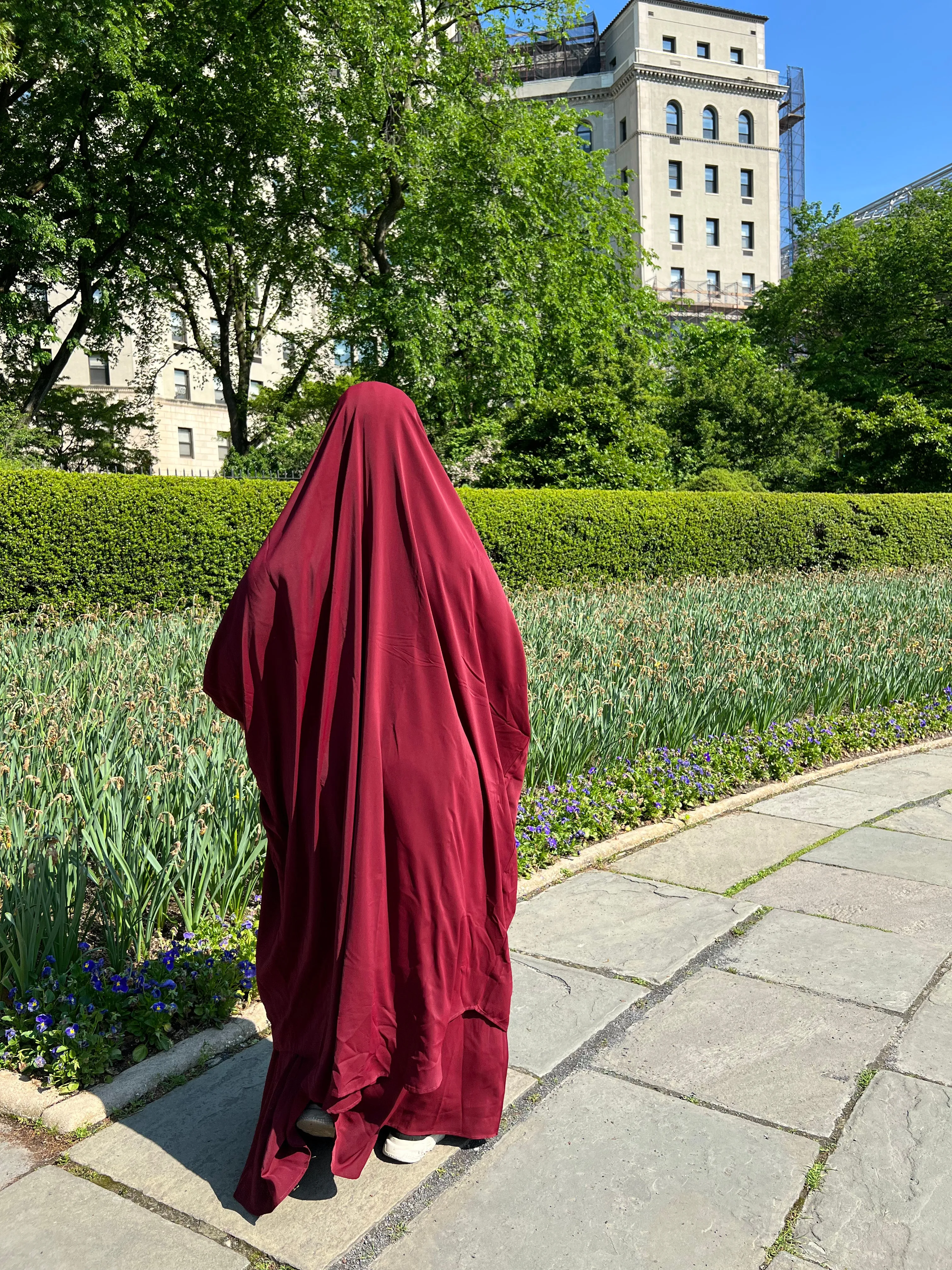 Luxury 2 pieces jilbabs - Maroon