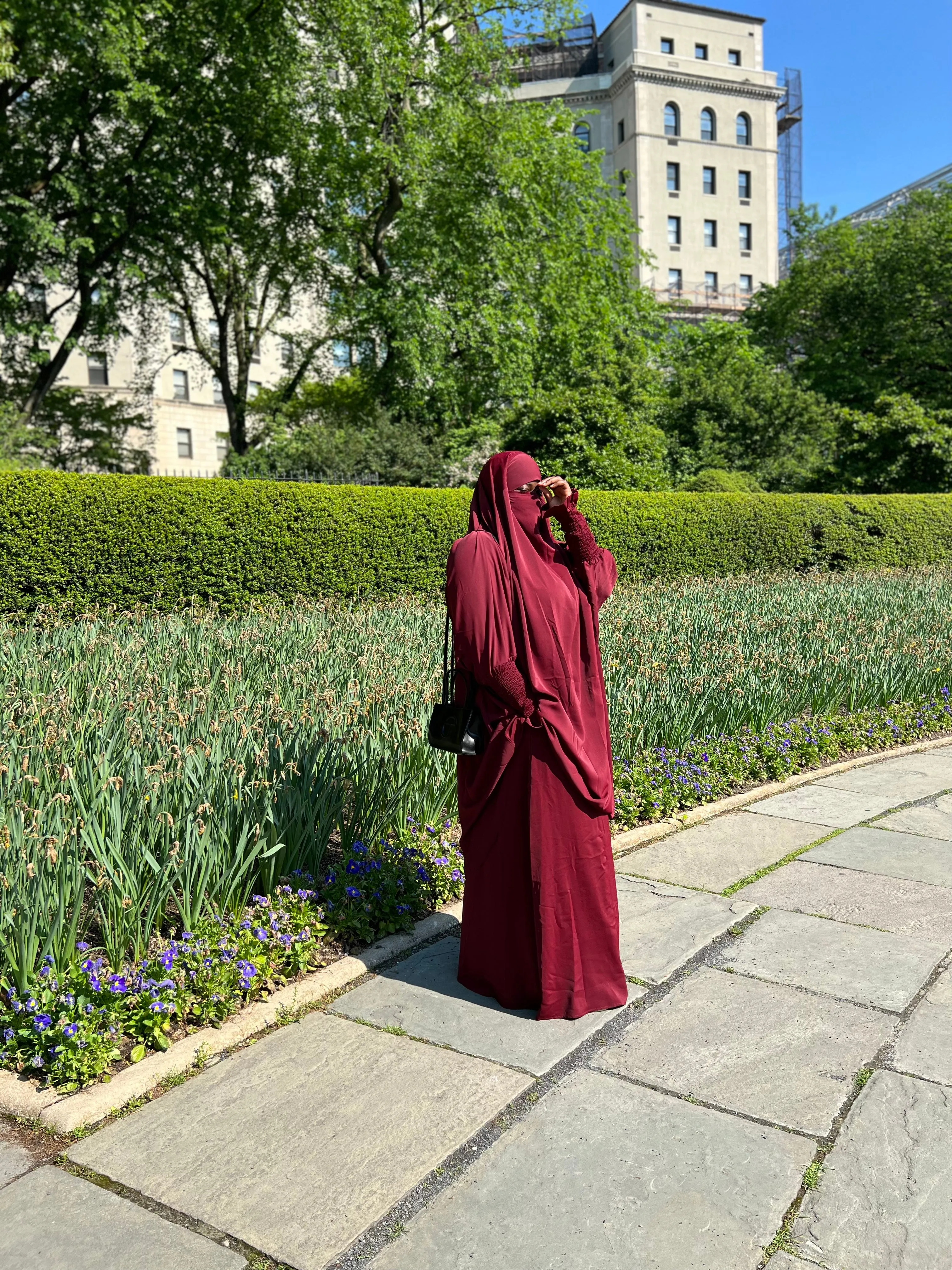Luxury 2 pieces jilbabs - Maroon