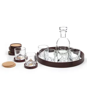 Luxury Crystal Whiskey Peaks Set