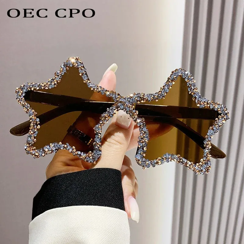 Luxury Diamond Star Shape Sunglasses