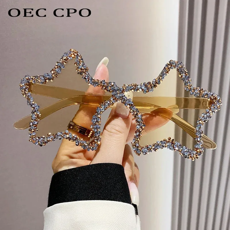 Luxury Diamond Star Shape Sunglasses