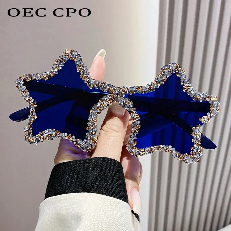 Luxury Diamond Star Shape Sunglasses